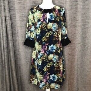 LITTLE MISTRESS LONDON DARK FLORAL DRESS Size 8